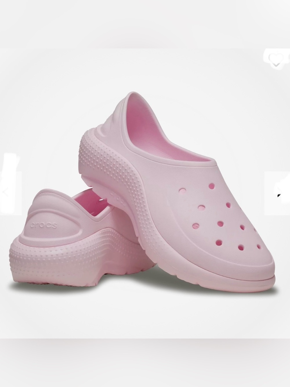 NWT Crocs Blush Pink Comfort Classic Sneaker Size 12